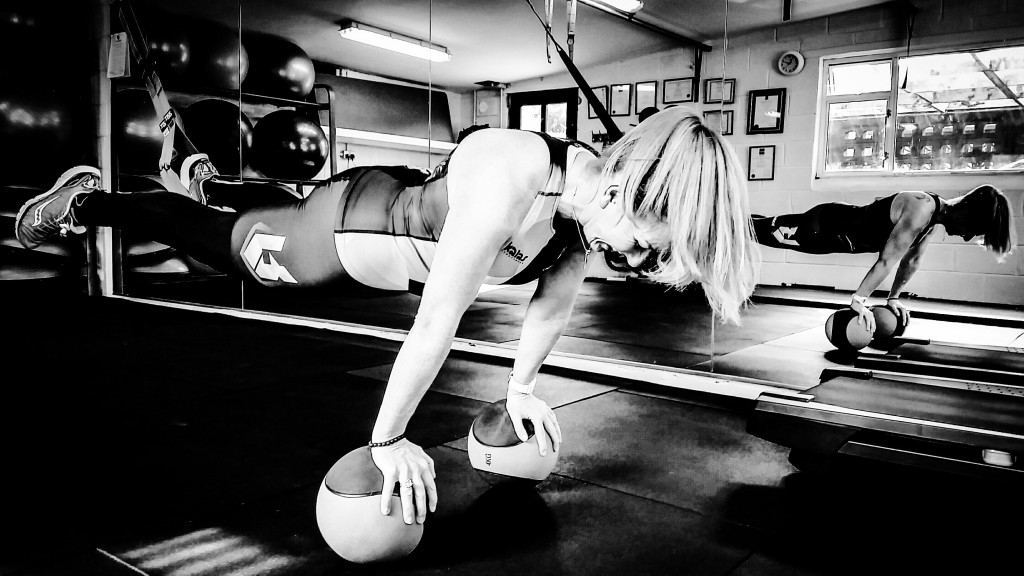 TRX plank and ball